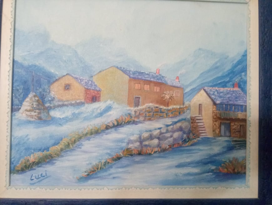 Cuadro que regaló a su sobrina Loly.