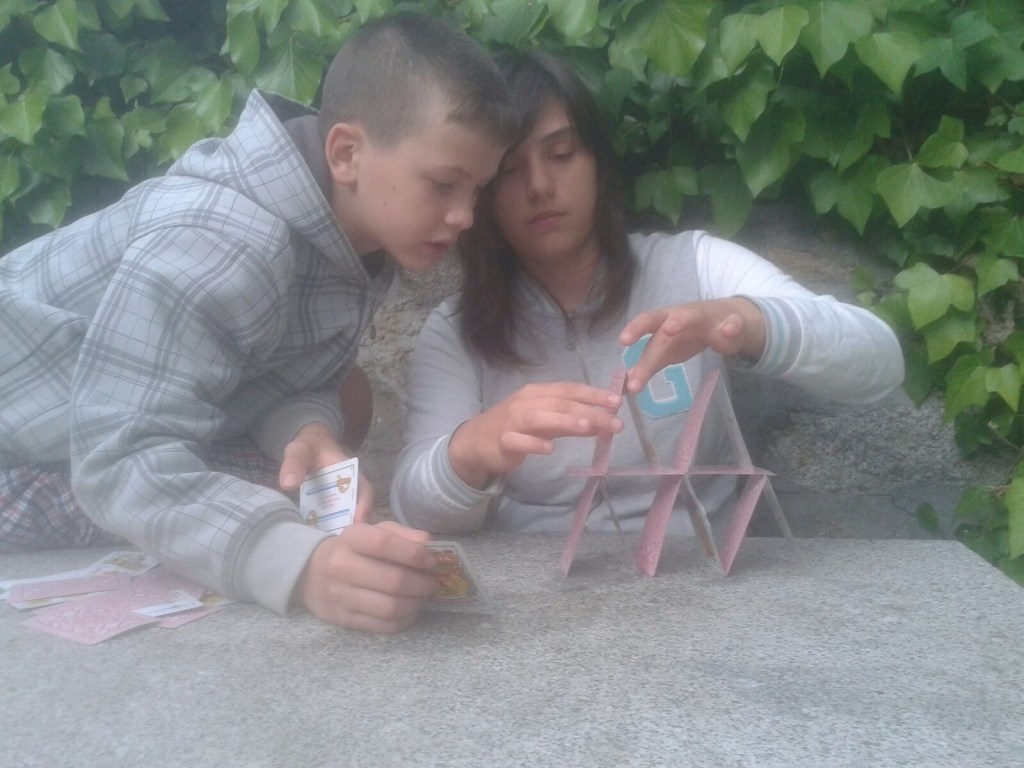 Con Elsa, en Moralzarzal. Año 2015.