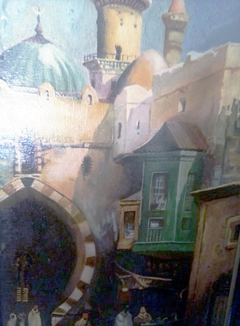 El primer cuadro que pintó Laureano.